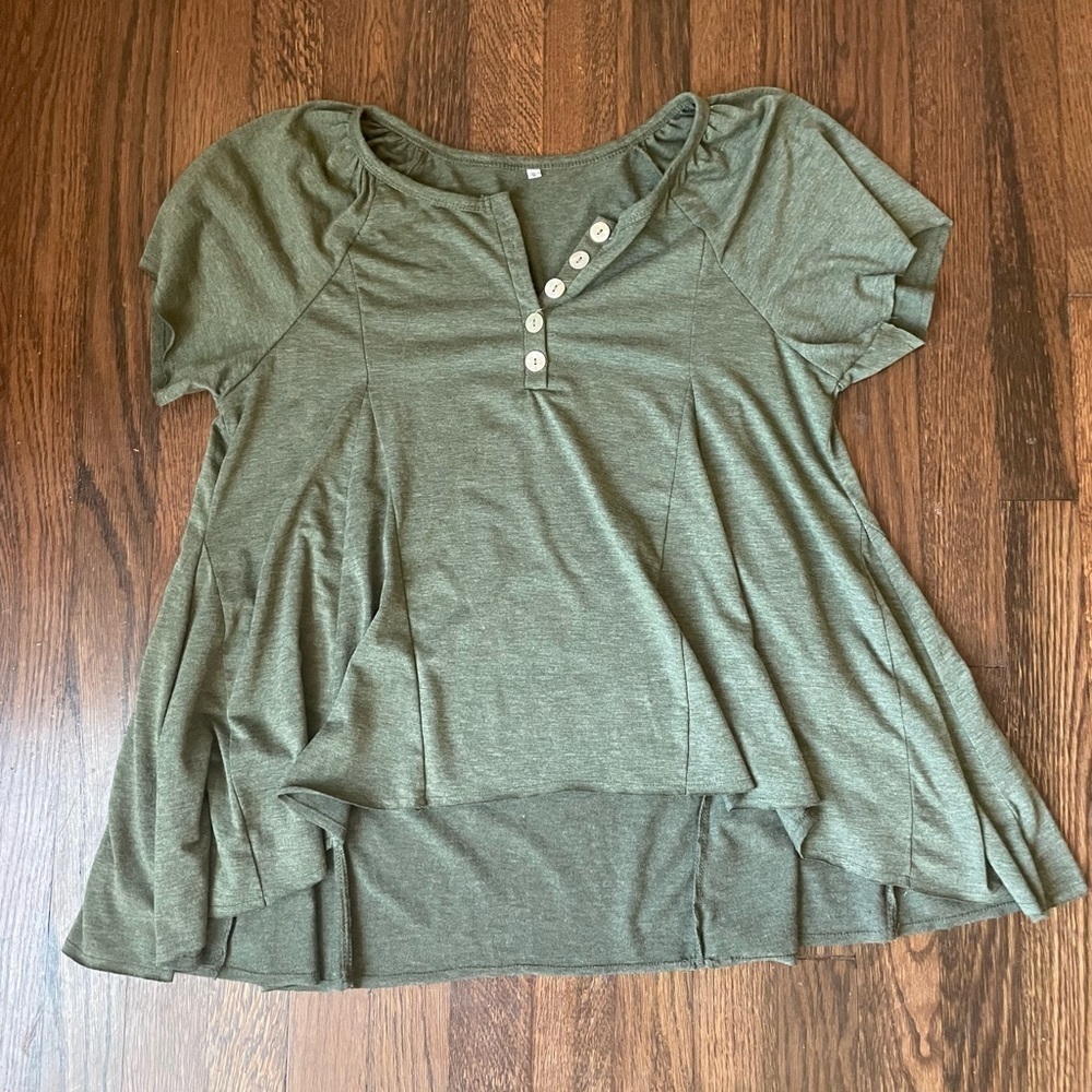 Amazon oversized green top